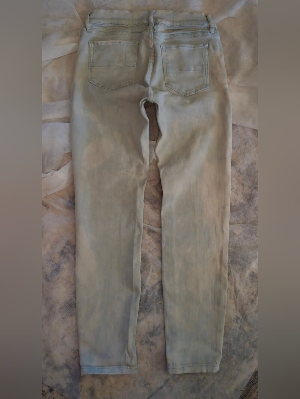 Soho Women’s Skinny Jeans in Pale Blue Light Tie-Dye Wash